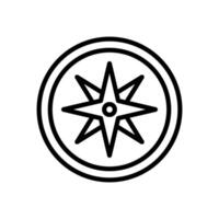 compass icon symbol vector template