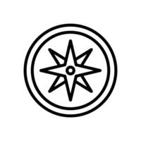 compass icon symbol vector template