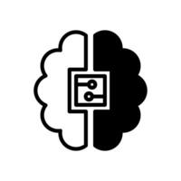 machine learning icon symbol vector template