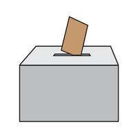 votación caja icono logo vector diseño modelo