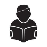 person reading icon vector illustration design