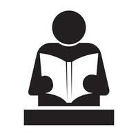 person reading icon vector illustration design