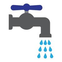 water dripping on faucet icon vector illustration design