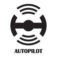 piloto automático icono vector ilustración diseño