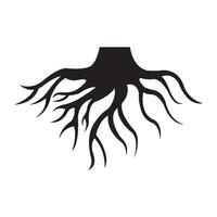 raíz de el árbol icono logo vector diseño modelo