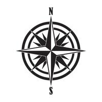 points of the compass icon logo vector design template