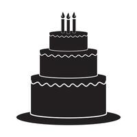 Birthday cake icon vector illustration design