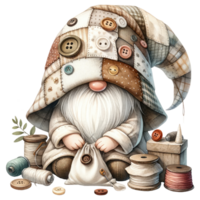 ai genererad crafting gnome illustration. png