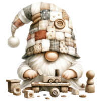 ai genererad crafting gnome illustration. png