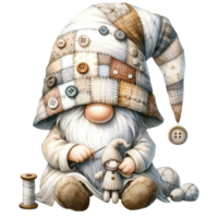 ai genererad crafting gnome illustration. png