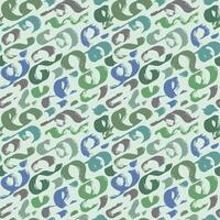 Painted strokes abstract seamless pattern. Hand draws calligraphy swirls for background. Curly brush strokes, marker scrawls as a bright wallpaper. vector