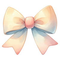 AI generated Vibrant Red Bow Illustration for Festive Decor. png