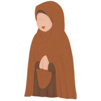 muslimah salutation illustration png