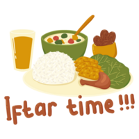 iftar tempo etichetta png