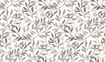 Elegance gently forest tiny beige leaf stems intertwine in a seamless pattern. Vector hand drawn sketch. Abstract artistic branches leaves background. Collage template for designs, patterned, print