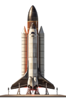 AI generated Space ship realistic shuttle rocket png