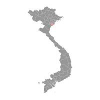 nam dinh provincia mapa, administrativo división de Vietnam. vector ilustración.