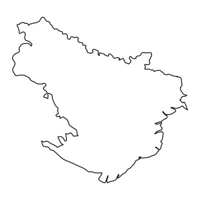 Red River Delta region map, administrative division of Vietnam. Vector illustration.
