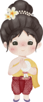 Songkran festival dibujos animados charactor png