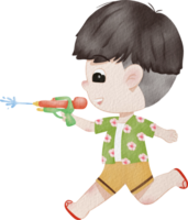 Songkran Festival cartone animato charactor png