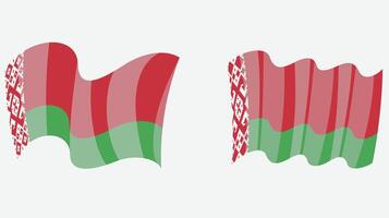 3d style flags of the world vector illustration