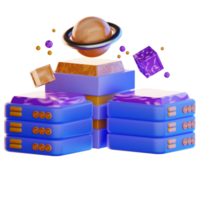 blockkedjeteknik illustration 3d png