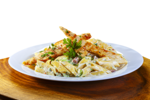 Grilled Chicken Steak with Penne png