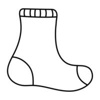 A colored design icon of sock vector