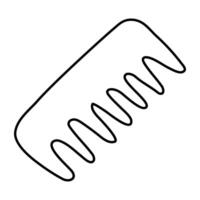An icon design of comb vector