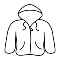 An icon design of hoodie vector