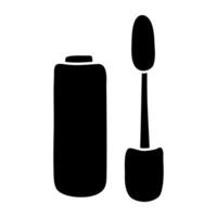 A colored design icon of mascara vector