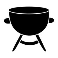 A trendy design icon of barbecue grill vector