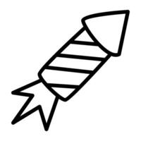 Modern design icon of fire rocket vector