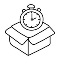 Perfect design icon of delivery time vector