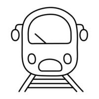 un único diseño icono de tren vector