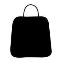 Trendy vector design of shopping bag