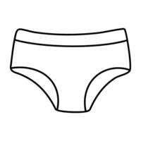 An icon design of underwear vector