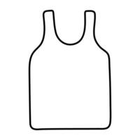 Modern design icon of undershirt vector