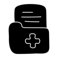 Premium download icon of medical folder vector