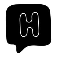 Premium download icon of hospital chat vector