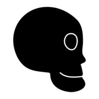 Skull vector, icon of danger vector