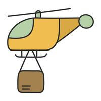 Unique design icon of air cargo vector
