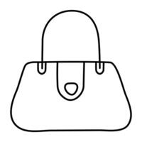 Creative design icon of purse vector