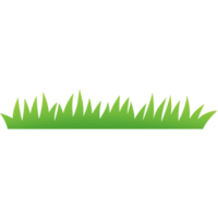 Grass, Green grass silhouette. Cartoon lines of plants and shrubs for boarding and framing, spring field planting shapes lawn or borders garden. png