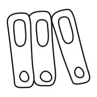 Binders icon, editable vector