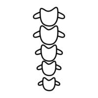 diseño vectorial de la columna vertebral vector