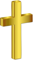 Christian Religious Symbol Cross 3D illustration png