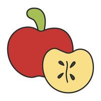 A beautiful design icon of apple vector