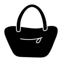 un hermosa diseño icono de bolso vector