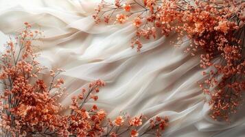 AI generated Close-Up of a Dress With Flowers photo